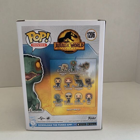Funko POP! Movies Jurassic World Vinyl Figure THERIZINOSAURUS #1206 Rare Color - Picture 4 of 10